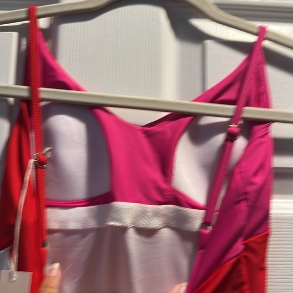 NWT! Summersalt The Marina Lava Red and Hibiscus One Piece Swimsuit 2 bathing - Picture 9 of 9